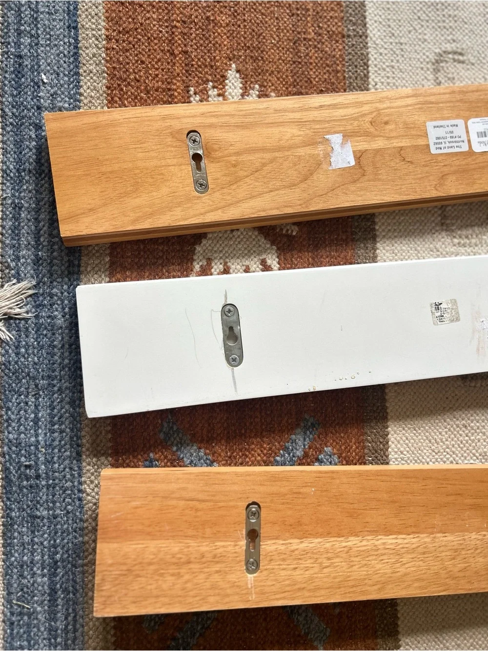 Land Of Nod Cork board Wall Strips Hooks Rare find set lot 3